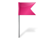 Map-Marker-Flag-4-Right-Pink icon