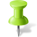 Map-Marker-Push-Pin-1-Chartreuse icon