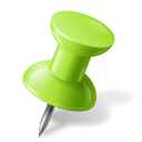 Map-Marker-Push-Pin-1-Right-Chartreuse icon