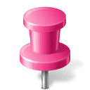 Map-Marker-Push-Pin-2-Pink icon