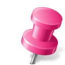 Map-Marker-Push-Pin-2-Right-Pink icon
