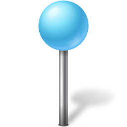 Map Marker Ball Azure icon