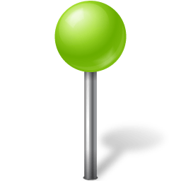 Map Marker Ball Chartreuse icon