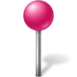 Map Marker Ball Pink icon