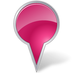 Map Marker Bubble Pink icon