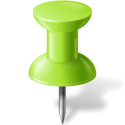 Map Marker Push Pin 1 Chartreuse icon