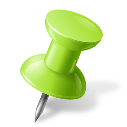 Map Marker Push Pin 1 Right Chartreuse icon
