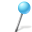 Map Marker Ball Right Azure icon