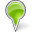 Map Marker Bubble Chartreuse icon
