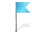 Map-Marker-Flag-4-Right-Azure icon