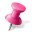 Map Marker Push Pin 1 Right Pink icon