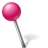 Map-Marker-Ball-Left-Pink icon