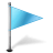 Map-Marker-Flag-1-Right-Azure icon