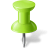 Map-Marker-Push-Pin-1-Chartreuse icon