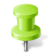 Map-Marker-Push-Pin-2-Chartreuse icon