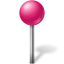 Map-Marker-Ball-Pink icon