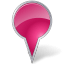 Map Marker Bubble Pink icon
