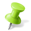 Map-Marker-Push-Pin-1-Right-Chartreuse icon