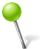 Map-Marker-Ball-Left-Chartreuse icon