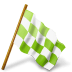 Map-Marker-Chequered-Flag-Right-Chartreuse icon