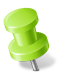 Map-Marker-Push-Pin-2-Left-Chartreuse icon