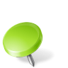 Map-Marker-Drawing-Pin-Left-Chartreuse icon