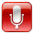 Microphone-Normal-Red icon