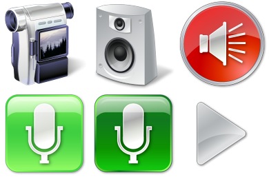 Vista Multimedia Icons
