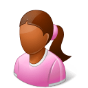 Age Child Female Dark icon