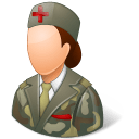 Medical-Army-Nurse-Female-Light icon
