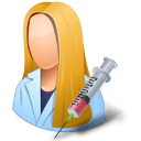 Medical-Immunologist-Female-Light icon
