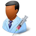Medical Immunologist Male Dark icon
