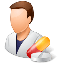 Medical Pharmacist Male Light icon