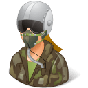 Occupations-Pilot-Military-Female-Light icon