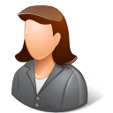 Office-Client-Female-Light icon