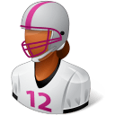 Sport-Football-Player-Female-Dark icon