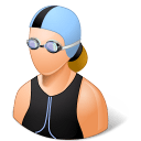 Sport Swimmer Female Light icon