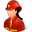 Occupations-Firefighter-Female-Light icon