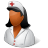 Medical Nurse Female Dark icon
