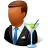 Occupations-Bartender-Male-Dark icon