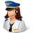 Occupations-Pilot-Female-Light icon