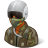 Occupations-Pilot-Military-Male-Dark icon