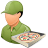 Occupations Pizza Deliveryman Male Light icon