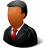 Office Customer Male Dark icon