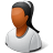 Person Female Dark icon