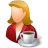 Rest Person Coffee Break Female Light icon
