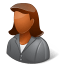 Office Client Female Dark icon