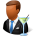 Occupations-Bartender-Male-Dark icon