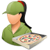 Occupations-Pizza-Deliveryman-Female-Light icon