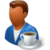 Rest-Person-Coffee-Break-Male-Dark icon